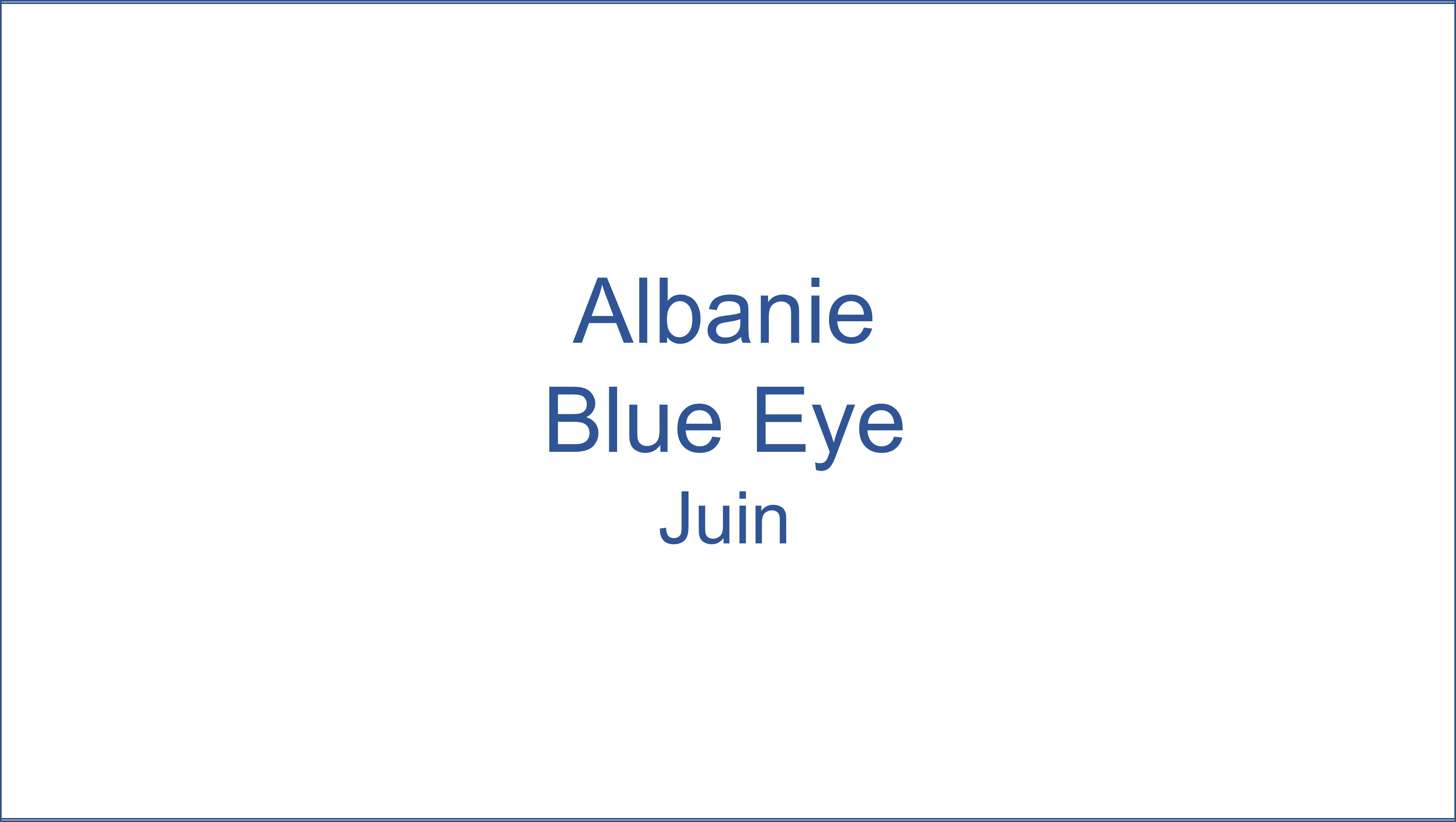 Albanie - Blue Eye 06/2022